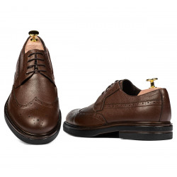 Eleganckie buty męskie 939m brązowe