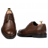 Eleganckie buty męskie 939m brązowe