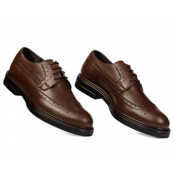 Eleganckie buty męskie 939m brązowe
