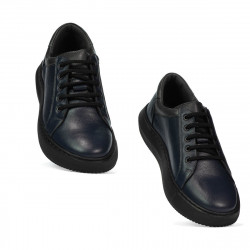 Buty sportowe 943 indigo kombinowany