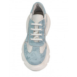 Damskie buty sportowe 6053 niebieski kamuflaż łączony