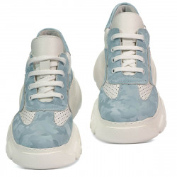 Damskie buty sportowe 6053 niebieski kamuflaż łączony