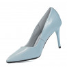 Eleganckie buty damskie 1293 lakierowane niebieskie