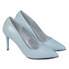 Eleganckie buty damskie 1293 lakierowane niebieskie