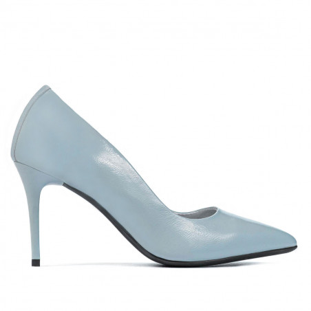 Eleganckie buty damskie 1293 lakierowane niebieskie