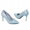 Eleganckie buty damskie 1293 lakierowane niebieskie
