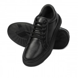 Buty sportowe młodzieżowe 383 czarno-kombinowane