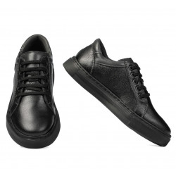 Buty sportowe młodzieżowe 383 czarno-kombinowane