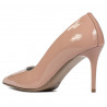 Eleganckie buty damskie 1293 lakierowane nude