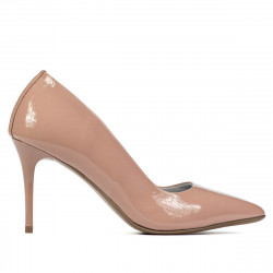 Eleganckie buty damskie 1293 lakierowane nude