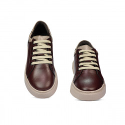 Buty sportowe młodzieżowe 383 bordo kombinowane