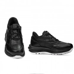 Buty sportowe damskie 6055 czarno kombinowane