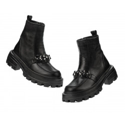Damskie botki 3371 czarne