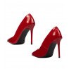 Eleganckie buty damskie 1289 lakierowane czerwone