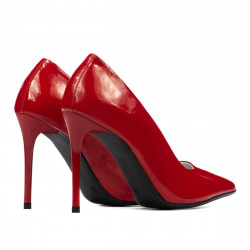 Eleganckie buty damskie 1289 lakierowane czerwone