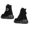 Damskie botki 3372 czarny welur