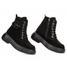 Damskie botki 3372 czarny welur