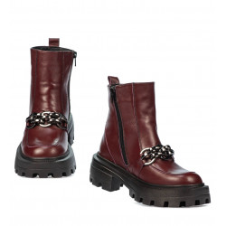Buty damskie 3371 bordowe