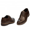 Męskie buty casual / eleganckie 756-1 brązowe 01