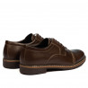Męskie buty casual / eleganckie 756-1 brązowe 01