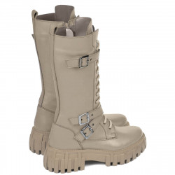 Botki damskie 3374 cappuccino