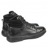 Buty męskie 4134 czarny łączony