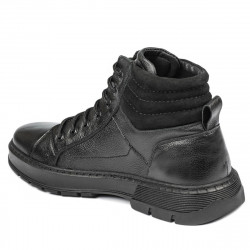 Buty męskie 4134 czarny łączony