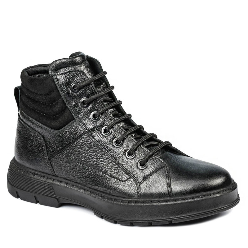 Buty męskie 4134 czarny łączony