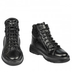 Buty męskie 4134 czarny łączony