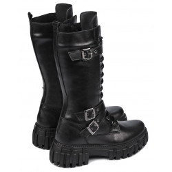 Damskie botki 3374 czarne