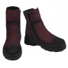 Damskie botki 3381 bufo bordo