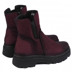 Damskie botki 3381 bufo bordo
