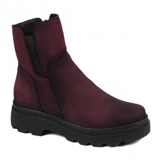 Damskie botki 3381 bufo bordo