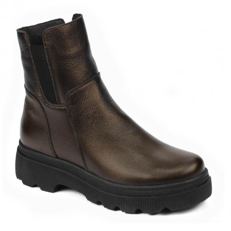 Buty damskie 3381 miedziane