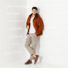 Buty sportowe 942 brązowe łączone