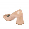 Eleganckie buty damskie 1291 lakierowane nude