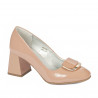Eleganckie buty damskie 1291 lakierowane nude
