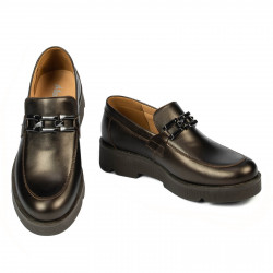 Damskie buty casual 6056 miedziane