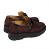 Damskie buty casual 6056 bordo bufi