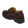 Damskie buty casual 6056 bordo bufi
