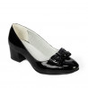 Eleganckie damskie buty 1270 czarne lakierowane
