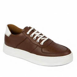 Casual/sportowe buty męskie 945 brązowy kombinowany