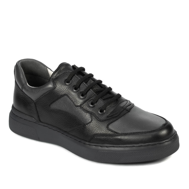 Buty casual/sportowe męskie 946 czarne kombinowane