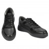 Buty casual/sportowe męskie 946 czarne kombinowane