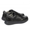 Buty casual/sportowe męskie 946 czarne kombinowane