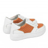 Damskie buty sportowe 6059 biało-pomarańczowe