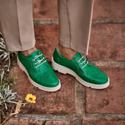 Damskie buty casual 6051 zielone lifestyle