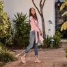 Buty casual damskie 6052 różowe lifestyle