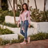 Buty casual damskie 6052 różowe lifestyle