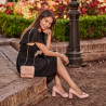 Eleganckie damskie buty lakierowane różowe 1291 lifestyle